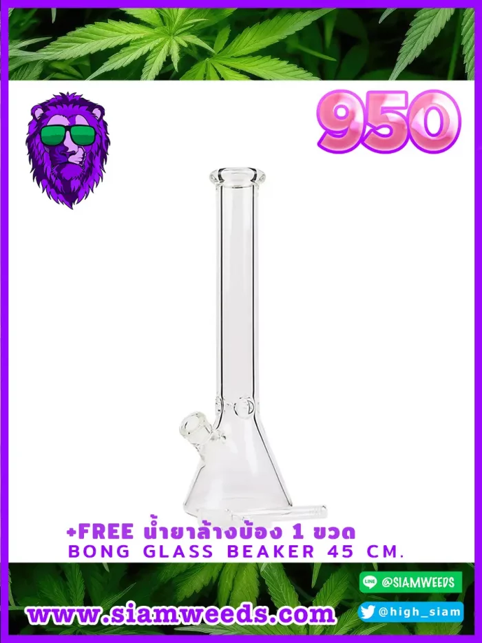 Bong Glass Beaker Pro 45CM.