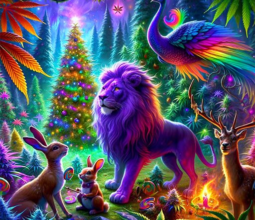 Purple lion cannabis forest